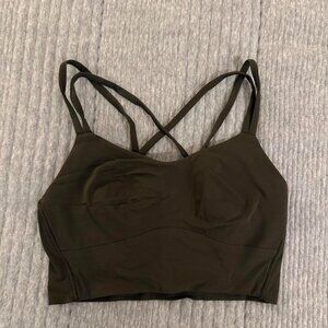 Lululemon Women's Green and Khaki Bra